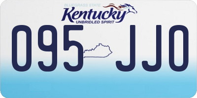 KY license plate 095JJO