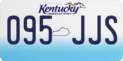 KY license plate 095JJS