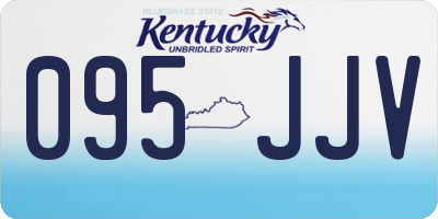 KY license plate 095JJV