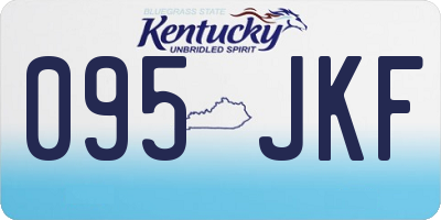 KY license plate 095JKF