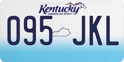 KY license plate 095JKL