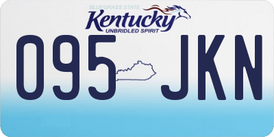 KY license plate 095JKN