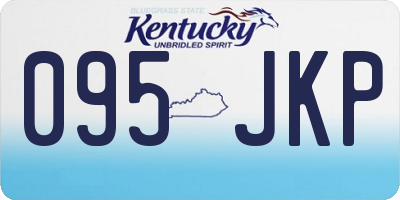 KY license plate 095JKP