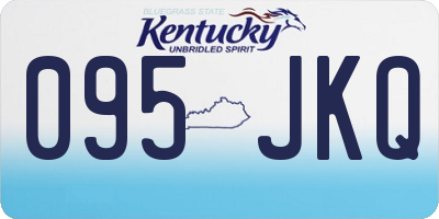 KY license plate 095JKQ