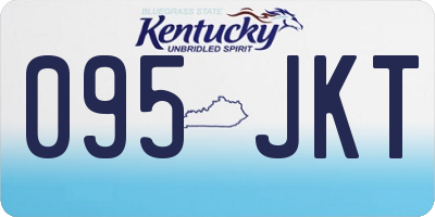 KY license plate 095JKT