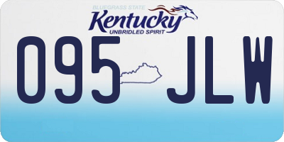 KY license plate 095JLW