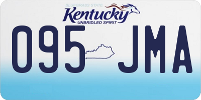KY license plate 095JMA