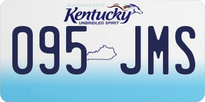 KY license plate 095JMS