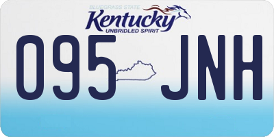 KY license plate 095JNH