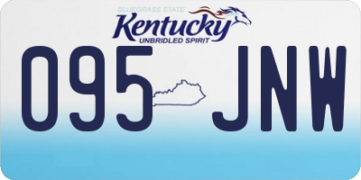 KY license plate 095JNW