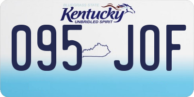 KY license plate 095JOF