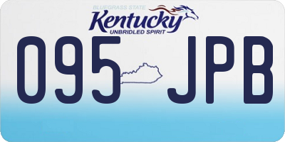 KY license plate 095JPB