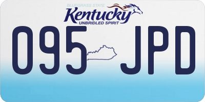 KY license plate 095JPD