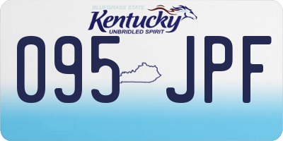 KY license plate 095JPF