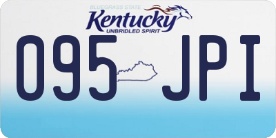 KY license plate 095JPI