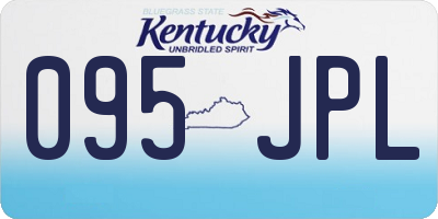 KY license plate 095JPL