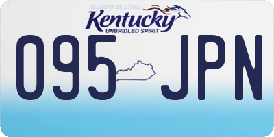 KY license plate 095JPN