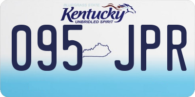 KY license plate 095JPR