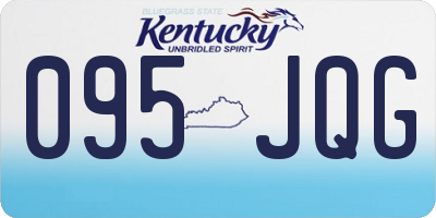KY license plate 095JQG