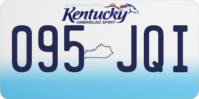 KY license plate 095JQI