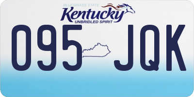 KY license plate 095JQK