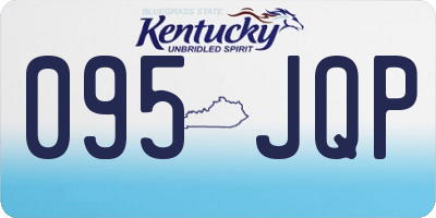 KY license plate 095JQP