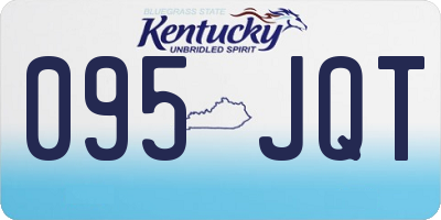 KY license plate 095JQT