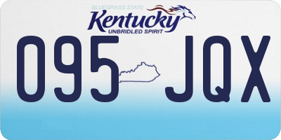 KY license plate 095JQX