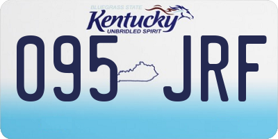 KY license plate 095JRF