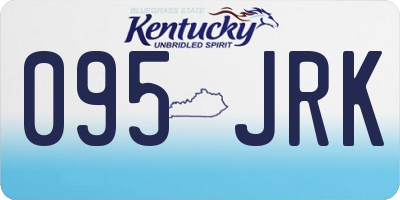 KY license plate 095JRK