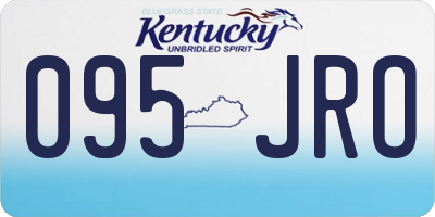 KY license plate 095JRO
