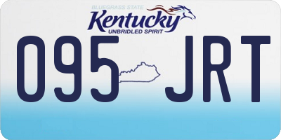 KY license plate 095JRT