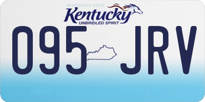 KY license plate 095JRV