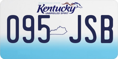 KY license plate 095JSB