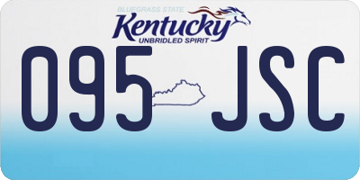 KY license plate 095JSC