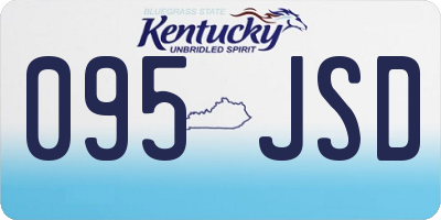 KY license plate 095JSD