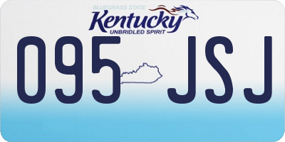 KY license plate 095JSJ