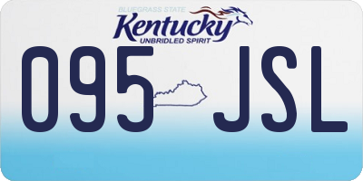 KY license plate 095JSL