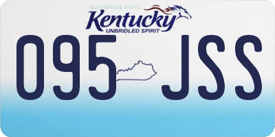 KY license plate 095JSS
