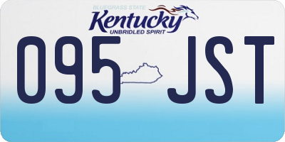 KY license plate 095JST