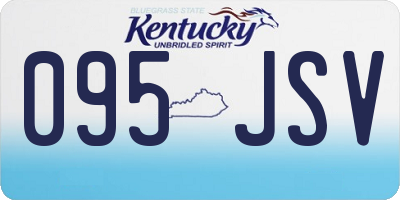 KY license plate 095JSV