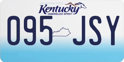 KY license plate 095JSY