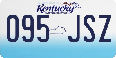 KY license plate 095JSZ