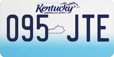 KY license plate 095JTE