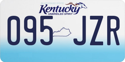 KY license plate 095JZR