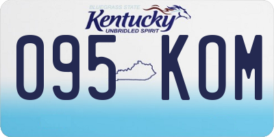 KY license plate 095KOM