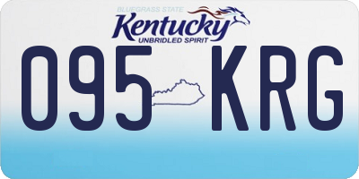 KY license plate 095KRG