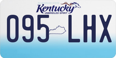 KY license plate 095LHX