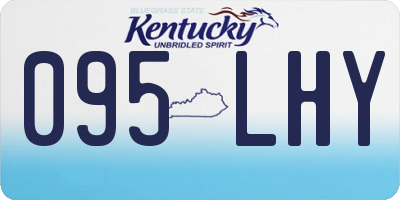 KY license plate 095LHY