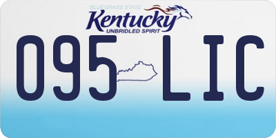 KY license plate 095LIC